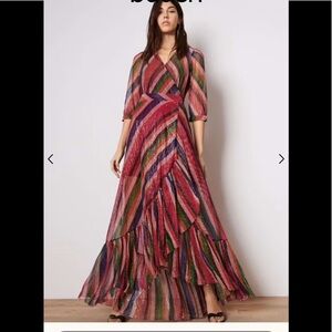 BA&SH MADISON LONG ASYMMETRICAL DRESS